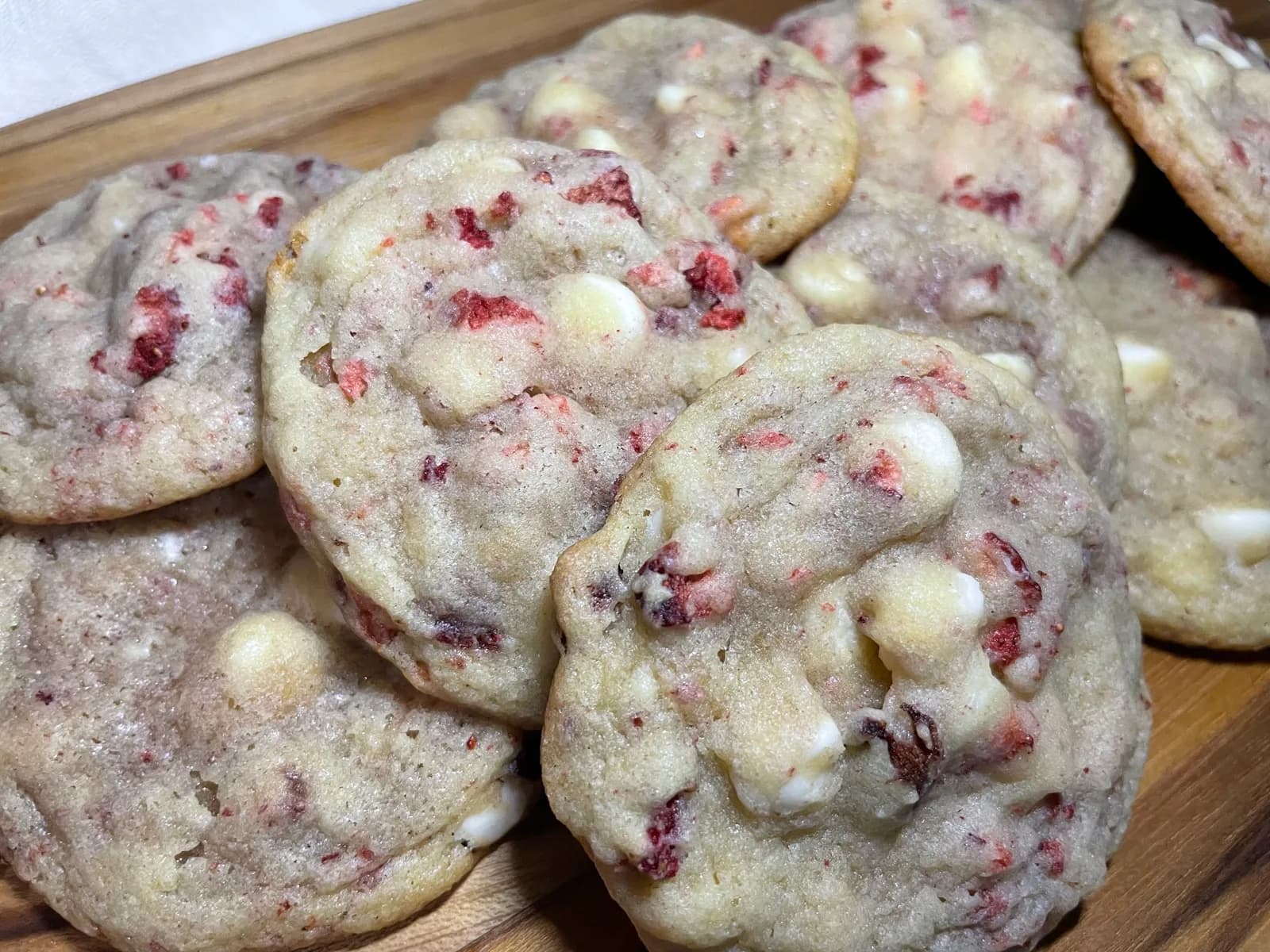 Strawberry White Chip Cookies